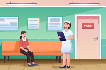 Fototapeta premium Medical and Healthcare Flat Design Illustration