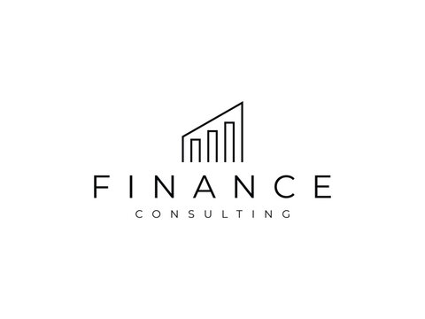modern financial logo design with line stye