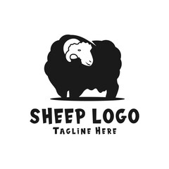 black sheep illustration logo