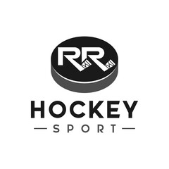 hockey sports logo with the letter RR