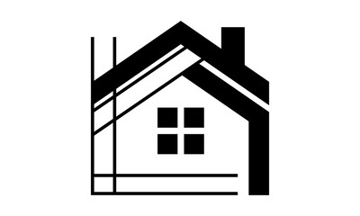 home construction logo icon illustration