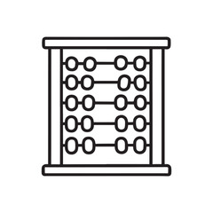 line illustration of abacus