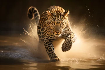 Selbstklebende Fototapeten Running Wild Cheetah looking at camera  © Afi Kreative