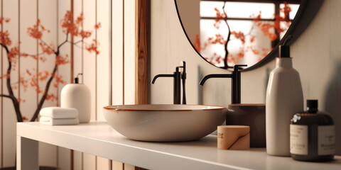 Modern Bathroom Vanity with Elegant Fixtures