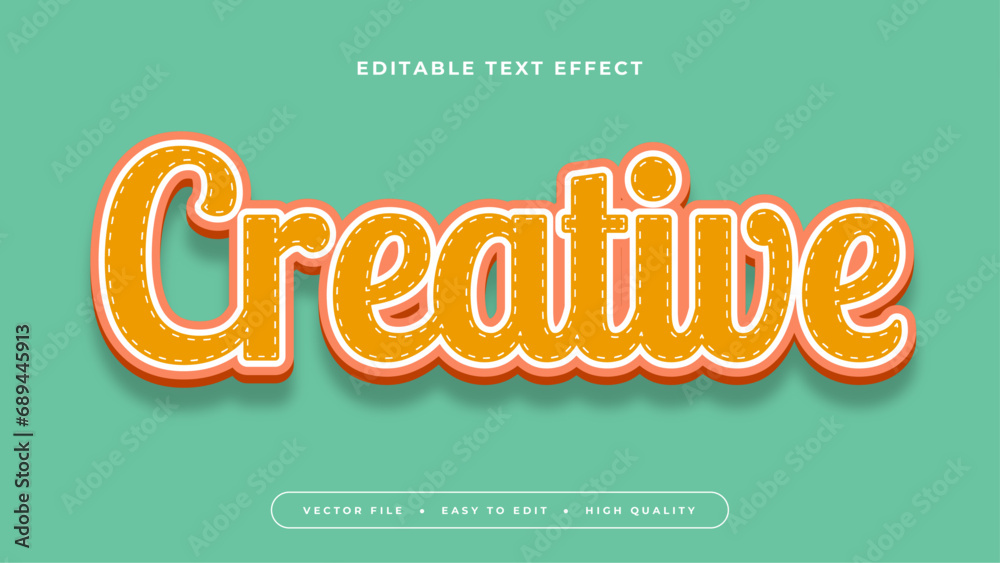 Aufkleber green red and blue creative 3d editable text effect - font style