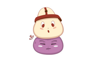 Cute Slime Character Design Illustration