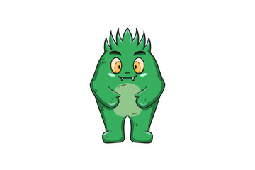Cute Monster Character Design Illustration