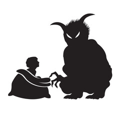 Krampusnacht silhouette