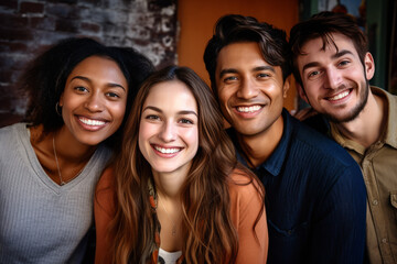 Obraz premium Immigrants of many different ethnicities and skin colors demonstrate adaptability and courage as they navigate a new and different culture