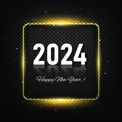 Elegant 2024 new year wishes card background