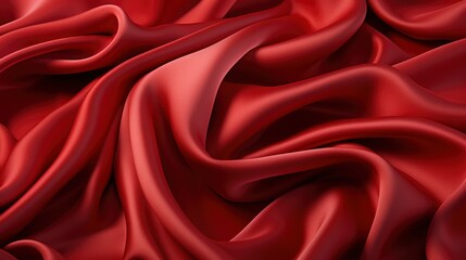 Obraz premium Silk Red Fabric Rubysilk Lightweight Silky, Background Image, Desktop Wallpaper Backgrounds, HD