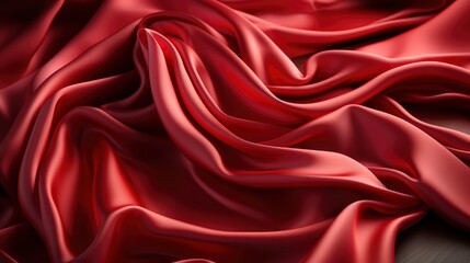 Obraz premium Silk Red Fabric Rubysilk Lightweight Silky, Background Image, Desktop Wallpaper Backgrounds, HD