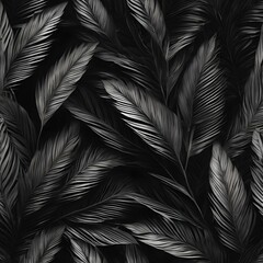 Matte texture, offering a more subtle and natural look to the tropical leaf background