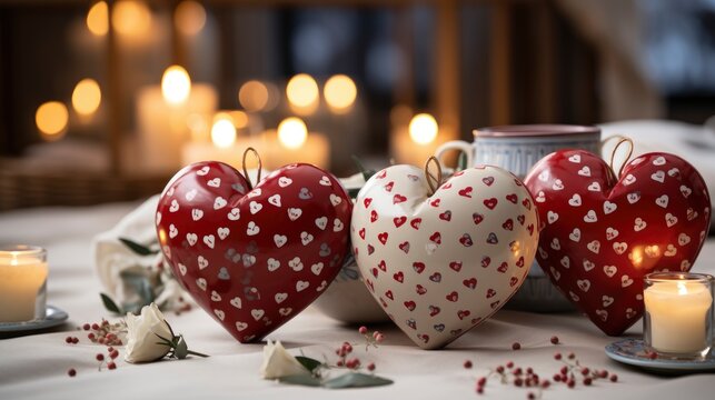 Valentines Day Heart Present Box On, Background Image, Desktop Wallpaper Backgrounds, HD