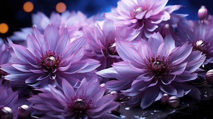 Violet Blue Color Clematis Arabella Flowers, Background Image, Desktop Wallpaper Backgrounds, HD