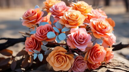 Wedding Bouquet Flowers Roses Beautiful, Background Image, Desktop Wallpaper Backgrounds, HD