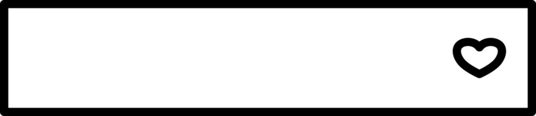 Obraz premium Line Textbox Element