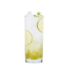 mojito cocktail isolated on white background