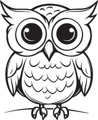 coloring page owl