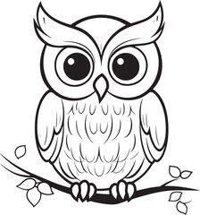 owl sitting on branch