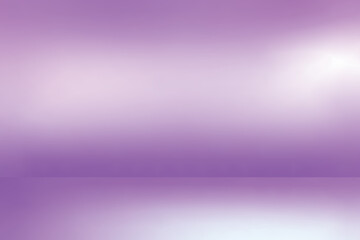 Abstract empty light purple gradient studio room background. Vector illustration
