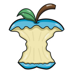 Apple color clip art illustration food