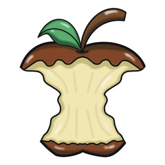 Apple color clip art illustration food