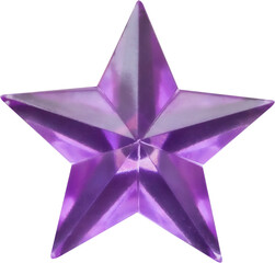 purple star jewels sticker isolated on white background