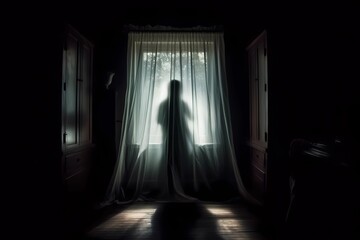 Ethereal Observer: Phantom Figure In The Shadows