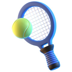 3d icon tennis, 3d illustration, 3d element, 3d rendering.