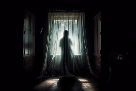 Ethereal Observer: Phantom Figure In The Shadows