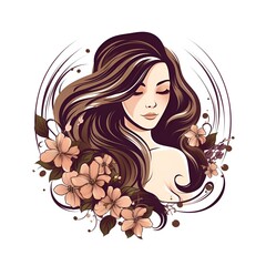 Modelo de Elegância, Beleza Radiante em um Cenário Branco Deslumbrante