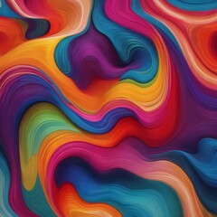 Vibrant and colorful abstract wallpaper with organic lines intertwining and overlapping