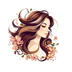 Modelo de Elegância, Beleza Radiante em um Cenário Branco Deslumbrante