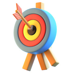 3d icon Archery, 3d illustration, 3d element, 3d rendering.