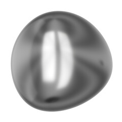 3D Rendered Chrome Geometric Objects, Metal Glossy Realism, Y2K Cosmic Technology, Cyber Stars, Atom Symbols, and Shiny Aluminum Gradient Design Elements