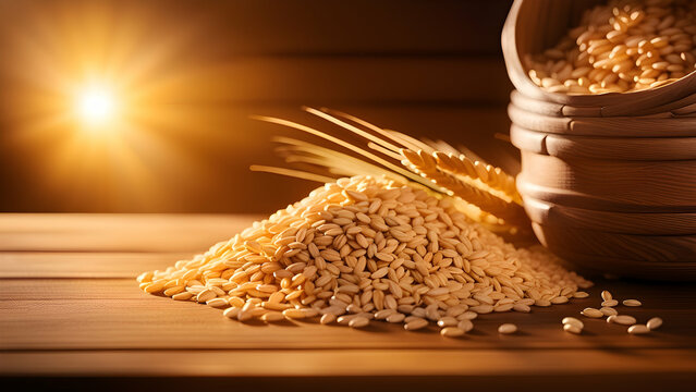 grains and wheat
