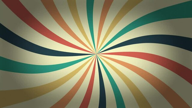 Illustration vintage retro grunge sunburst swirl colorful background 