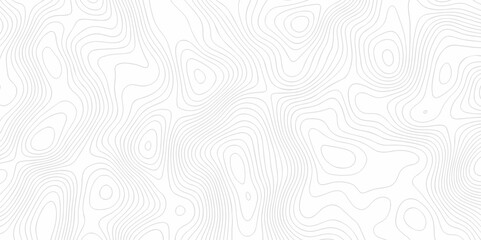 Fototapeta premium Seamless pattern wave lines Topographic map. Geographic mountain relief. Abstract lines background. Contour maps. Vector illustration, Topo contour map on white background, Topographic contour lines.