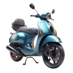 Foto op Canvas realistic a scooter isolated on transparent background © Pipin