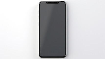 Smart smartphone black phone mobile background isolated digital display blank screen design technology
