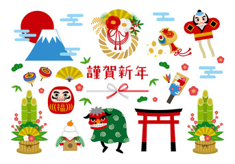 お正月イラスト素材