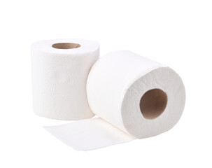 Pile of toilet paper on transparent png