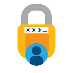 data security illustration with padlock