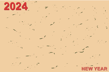 Happy new year 2024 background greeting template.