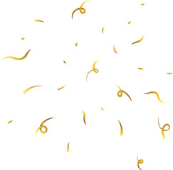 Gold confetti party paper celebration decoration - obrazy, fototapety, plakaty