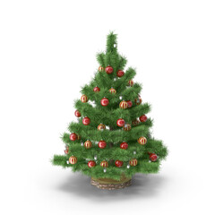 Christmas Santa Cap, Gifts, Christmas Tree, Tree PNG 3D render