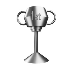 silver trophy cup