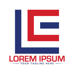 LE Logo Design Creative and Modern Logo Design