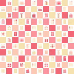 シームレス柄_プレゼントボックス